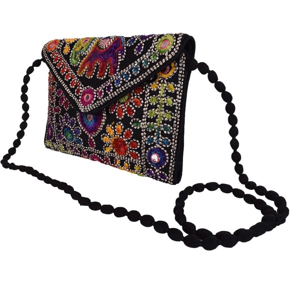 2 for $15 Must bundle/ 
Hand embroidered Mirrored clutch bags for women - Picture 2 of 10